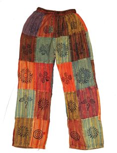 unisex  hippie style patchwork trouser by jhilkecloths on Etsy Traditional Multicolor Patchwork Pants, Traditional Patchwork Pants For Summer, Traditional Patchwork Harem Pants For Festival, Traditional Cotton Patchwork Pants, Traditional Patchwork Wide Leg Pants, Patchwork Trousers, Hippie Style, Harem Pants, Trousers