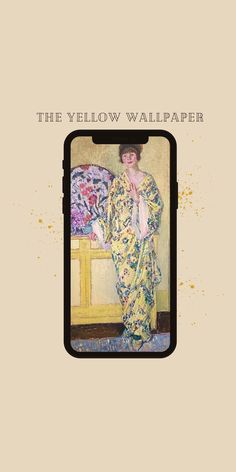 the yellow wallpaper book cover features an image of a woman in a kimono