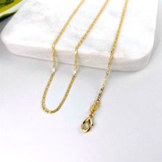 18k Gold Filled 1.5mm Mariner Anchor Link Chain, Dainty Chain Necklace Wholesale Jewelry Making Supplies. - Chain Size: Chain Thickness: 1.5mm Available Lengths: 18 Inches Gold Figaro Chain Necklace Gift, Gold Link Chain Necklace With Delicate Chain, Delicate Gold Link Chain Necklace, Yellow Gold Snake Chain Necklace For Jewelry Making, Gold Cable Chain Necklace For Jewelry Making, Dainty Yellow Gold Chain Necklace With Lobster Clasp, Gold Cable Chain Necklaces For Jewelry Making, Dainty Chain Necklace, Dainty Chain