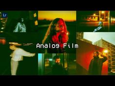 a collage of photos with the words analog film