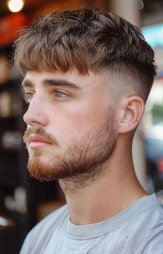 French Chop Hair Men, Long French Crop Haircut, Textured French Crop Hair Men, French Crop Mid Fade, Drop Fade Haircut Men, Messy French Crop, Wavy Hair Short Haircut, French Crop Hairstyle, Textured Crop Haircut