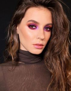 Extreme Make-up, Winter Make Up, Matte Make Up, Fall Makeup Trend, Pink Smokey Eye, Fall Makeup Looks, Beauty Make-up, Purple Eyeshadow