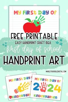 the printable handprint art for kids