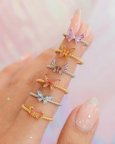 Tala By Kyla, Winx Club Stella, Fairy Rings, Fantasy Jewelry Magic, Stylish Jewelry Accessories, Cute Promise Rings, Club Tattoo, Anime Eye Makeup, 2000s Girl