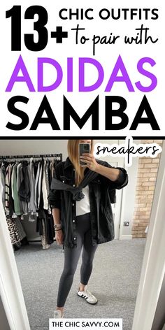 Adidas Samba sneakers come in a variety of colors and styles, making them perfect for mixing and matching with anything in your wardrobe. Here are some of my favorite Adidas Samba Sneaker outfits that you can easily recreate. Whether it's summer, spring, or winter, find inspiration for casual, street style, and chic looks featuring white, black, green, and OG Adidas Sambas. Elevate your style with these versatile and trendy Adidas Samba outfit ideas. # SneakerOutfits #adidassambasoutfits #adidassambaoutfitwomen #adidassambaoutfitsummer #adidassambaoutfitspring #adidassambacasual #adidassambastreetstyle #adidassambawinter #adidassambablack #adidassambaog #adidassambagreen #adidassambawhite Sambas Adidas Women Outfit, Adidas Samba White, Looks Adidas