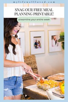 Did you get your free meal planning printable from My Life Well Loved? Snag my FREE meal planning printable, and streamline your entire week! You will love making easy healthy meals! Easy Healthy Meals, Meal Planning Printable, Free Meal Plans, Free Meal