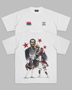 Team USA Basketball Shirt Basketball Tshirts Designs Ideas, Team Tshirt Ideas, Culture Moodboard, Football Merch, Team Usa Basketball, Team Tshirt, Usa T Shirt, Streetwear Tshirt Design