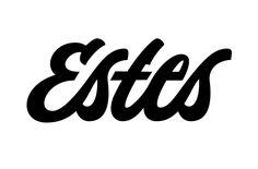 the word ests written in black on a white background