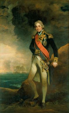 an oil painting of a man in uniform