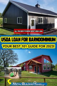 two pictures with the words usa loan for barndomminum and your best 101 guide for