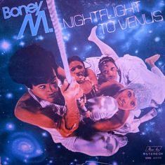 BoneyM Night flight To Venus record album retro purple 80s aesthetic Night Flight, Retro Aesthetic, Flight, Paradise, Movie Posters, Film Posters