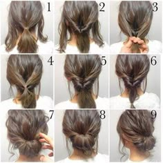 Messy Updo Tutorial, Face Remedies, Braided Buns, 5 Minute Hairstyles, Morning Hair, Fall Hairstyles, Fishtail Braid, Peinados Fáciles Para Cabello Corto, Work Hairstyles