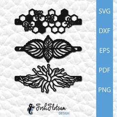 the svg files are ready to be used for cutting and embellishments