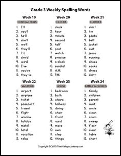 grade 2 spelling worksheet with words and numbers for the week ending in english