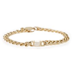 Zoë Chicco – Zoe Chicco 14kt Emerald Cut Diamond Curb Chain Bracelet Elegant Cuban Link Jewelry For Everyday, Elegant Everyday Cuban Link Jewelry, Modern 14k Gold Cuban Link Jewelry, Modern 14k Gold Chain Link Jewelry, Classic Jewelry With Curb Chain And Rectangular Links, Modern Cuban Link Jewelry, Everyday Diamond Box Chain Jewelry, Fine Jewelry White Gold Curb Chain, Gift Jewelry With Rectangular Link Curb Chain