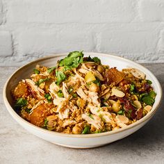 Moroccan-Inspired Couscous with Chicken and Apricots Recipe | Recipes from Ocado Rose Harissa, Apricot Recipes, Harissa Paste, Citrus Dressing, Preserved Lemons, Roast Chicken