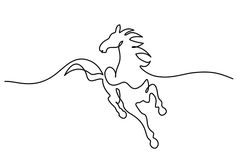 a horse that is running on its hind legs in the air with it's tail spread