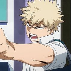 an anime character pointing his finger at the camera