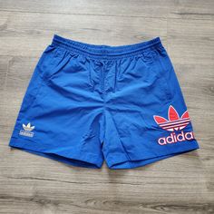 Adidas Trefoil Shorts Loose Fit Mens Large. Can Negotiate. Send Some Offers!!! Casual Adidas Blue Shorts, Casual Blue Adidas Shorts, Adidas Bottoms For Streetwear, Adidas Bottoms For Summer Streetwear, Adidas Summer Streetwear Bottoms, Casual Adidas Bottoms For Beach, Adidas Soccer Shorts, Mens White Shorts, Adidas Design