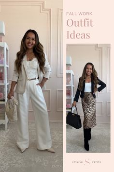 Looking for fall work outfits? Look no further! I've found the cutest fall work outfits that are stylish and petite-friendly! These pieces are perfect as we transition from fall into winter and will have you looking fabulous all season long. Check them out now! Fall Work Outfit, Fall Work Outfits, Work Outfit Ideas, Outfits Dressy, Casual Work Outfit