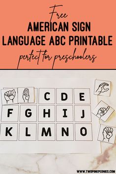 the american sign language abcc printable perfect for preschoolers