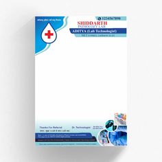 a medical letterhead is shown on a white background