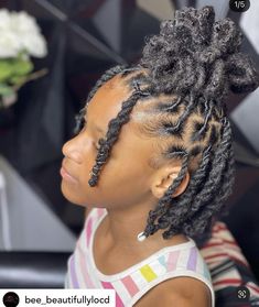 Cute Lock Styles, Loc Hairstyles For Girls Kids, Lil Girl Loc Styles, Locs Hairstyles For Girls Kids, Girl Loc Styles Kids, Dread Hairstyles For Kids, Little Black Girls Loc Styles, Loc Styles For Girls Kids, Dreadlock Hairstyles For Kids