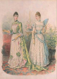 1885 Fashion, 19th Century Dresses, Fashion History Timeline, 1890s Fashion, 19th Century Clothing