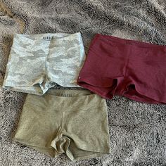 Two Pairs Never Worn, Beige Pair Worn Twice. I’m Just Not A Mid-Rise Girly. All In Perfect Condition. $20 Each Or $50 For All 3. Stretch Athleisure Khaki Shorts, Stretch Khaki Shorts For Athleisure, Stretch Khaki Athleisure Shorts, Athleisure Stretch Khaki Shorts, Girly Girl Outfits, Spandex Shorts, Shorts Athletic, Girly Girl, Athletic Shorts