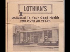 an old newspaper ad for the lothan's medical center, which is now on display