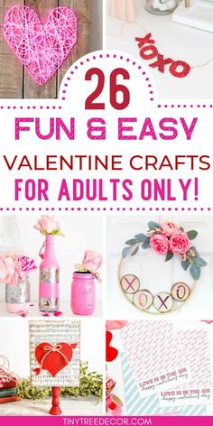 valentine crafts that are easy to make and fun for adults on valentine's day