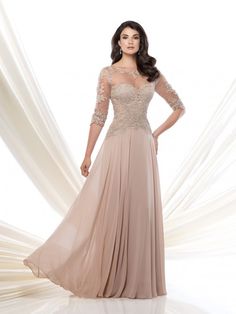 Montage by Mon Cheri 115968 Three Quarter Sleeve Gown Montage By Mon Cheri, Dress Sweetheart Neckline, Mother Of Bride Dresses, Mother Of The Groom Dresses, Mother Of Groom Dresses, Bride Groom Dress, Golf Wear, Mob Dresses, Mother Of Groom