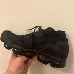 Size 11.5 Nike Vapormax Utilities Worn Barely No Box Swlling For Double Retail On Stockx And Other Shoe Sites Functional Black Nike Air Max With Round Toe, Functional Basketball Shoes With Air Cushioning And Round Toe, Black Nike Air Max Functional Shoes, Black Nike Air Max High-top With Air Cushioning, Black Nike Air Max For Running, Functional Nike Air Max With Air Cushioning, Sporty Black Nike Air Max For Running, Casual Black Nike Air Max Lace-up, Casual Black Nike Air Max With Round Toe