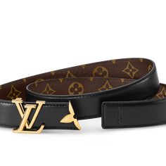 LOUIS VUITTON® - Pretty Lv 30mm Reversible Belt - Black Mm Monogram, Lv Belt, Classic Monogram, Louis Vuitton Belt, Designer Belts, Reversible Belt, Louis Vuitton Official, Belt Black, Winter Essentials