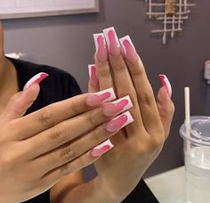 Girly Girl Nails, Acrylic Nails And Toes, Bratz Nails, Kylie Nails, Fake Nails Designs, Nails Oval, Girl Nails, White Acrylic Nails, Nails Gel Nails