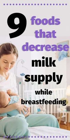 There are several herbs, drinks and foods that can decrease milk supply when breastfeeding. Learn which foods can cause low milk supply, or decrease breast milk production when there is over supply or ready for weaning. Breastfeeding Nutrition, Boost Milk Supply, Low Milk Supply, Milk Storage Bags, Breastfeeding Foods, Increase Milk Supply, Breastfeeding Diet, Breastmilk Supply, Breastmilk Storage Bags