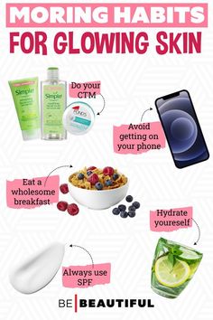 Best Foods For Skin, Glowing Skin Secrets, Beauty Tips For Glowing Skin, For Glowing Skin, Healthy Glowing Skin, Skin Secrets, Kate Bosworth, Skin Skincare