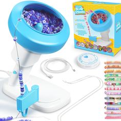 the kit includes an electric toothbrush, bead sprinkles and beads