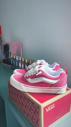 Shoes For School, Preppy Shoes, Pink Vans, Shoes Outfit Fashion, Cute Nike Shoes