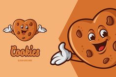 a cartoon cookie character with two thumbs up