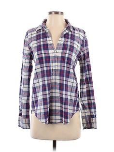 J.Crew Factory Store Long Sleeve Button Down Shirt Size: Small Tops - used. 100% COTTON, Plaid | J.Crew Factory Store Long Sleeve Button Down Shirt: Blue Plaid Tops - Size Small Country Fashion, Plaid Tops, Blue Long Sleeve, J Crew Factory, Small Tops, Blue Plaid, Button Downs, J Crew, Long Sleeve Tops