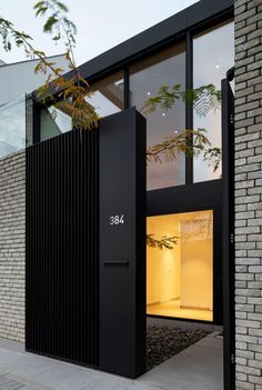 Canal House Humbeek by Studio Farris Architect
Photos by by Koen Van Damme, Martino Pietropoli
Little Design Group on Facebook Pintu Interior, Garden Modern, Entrance Gates Design, Canal House, House Gate Design, House Studio, Arch Design, Fence Design, Design Lab