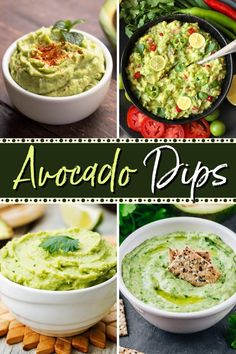 avocado dips are the perfect appetizer for any party or gathering