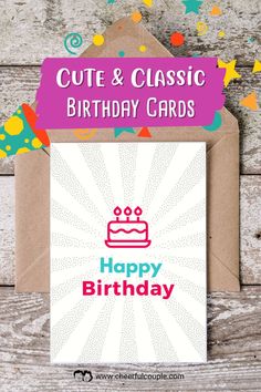 Preview Image of Classic Simple Birthday Card with Vintage Background Simple Birthday Cards, Simple Birthday, Vintage Background, Background Vintage