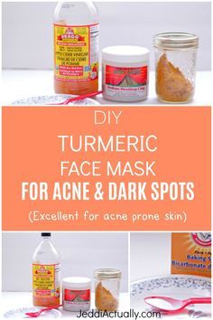 Are you looking for home remedies for acne? If you are trying to get rid of dark marks on your skin and acne without using harsh chamicals, Try this chemical free turmeric face mask that works for acne and will help you to overtime get rid of dark spots. It's gentle on skin and works great for problem skin. Mask For Dark Spots, Best Diy Face Mask, Diy Turmeric Face Mask, Face Mask For Acne, Mask For Acne, Turmeric Face, Turmeric Face Mask, Remedies For Acne