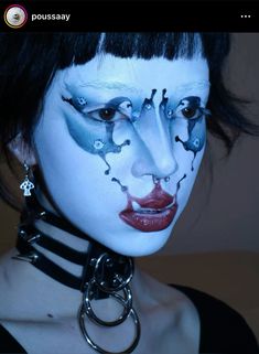 Vaporwave Makeup, Experimental Makeup, Cyberpunk Makeup, Unconventional Makeup, Funky Makeup, Drag Make-up, Retro Makeup, Face Art Makeup, Graphic Makeup