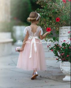 Flower girl dress Bohemian Flower Girl Dress rustic flower | Etsy Bohemian Flower Girl Dress, Bohemian Flower Girl, Blush Flower Girl Dresses, Flower Wreath Hair, Lace Flower Girl Dress, Long Flower Girl Dresses, Boho Flower Girl, Tulle Flower Girl Dress, Girls Special Occasion Dresses