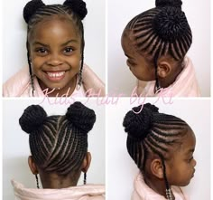 Cute kid protective styles Braids Beads, Toddler Braids, Beads Tutorial