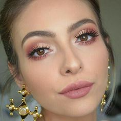 Mekap Mata, Peach Makeup, Soft Glam Makeup, Pink Eye, Wedding Makeup Looks