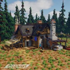 Minecraft Blacksmith, Minecraft Concept, Minecraft Iron, Minecraft Japanese, Minecraft Create, Minecraft Steampunk, Minecraft Forge, Minecraft Structures, Minecraft House Plans